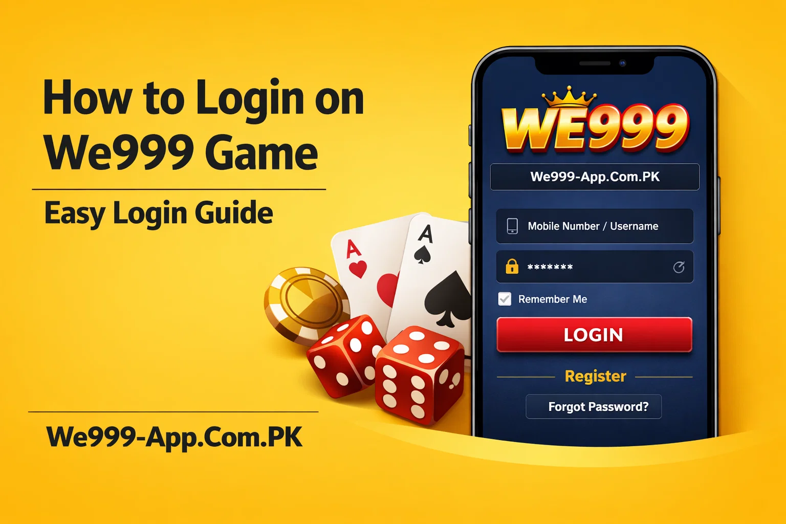 Login on We999 Game