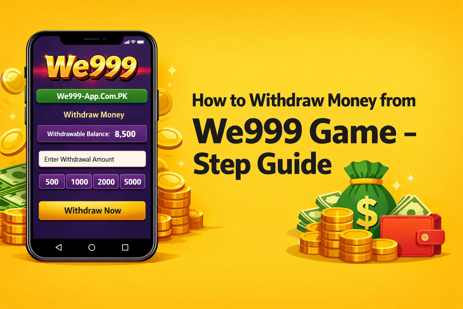 Withdraw Money from We999 Game